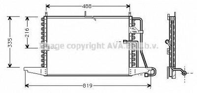 AVA QUALITY COOLING fd5298 -  Конденсатор, кондиционер
